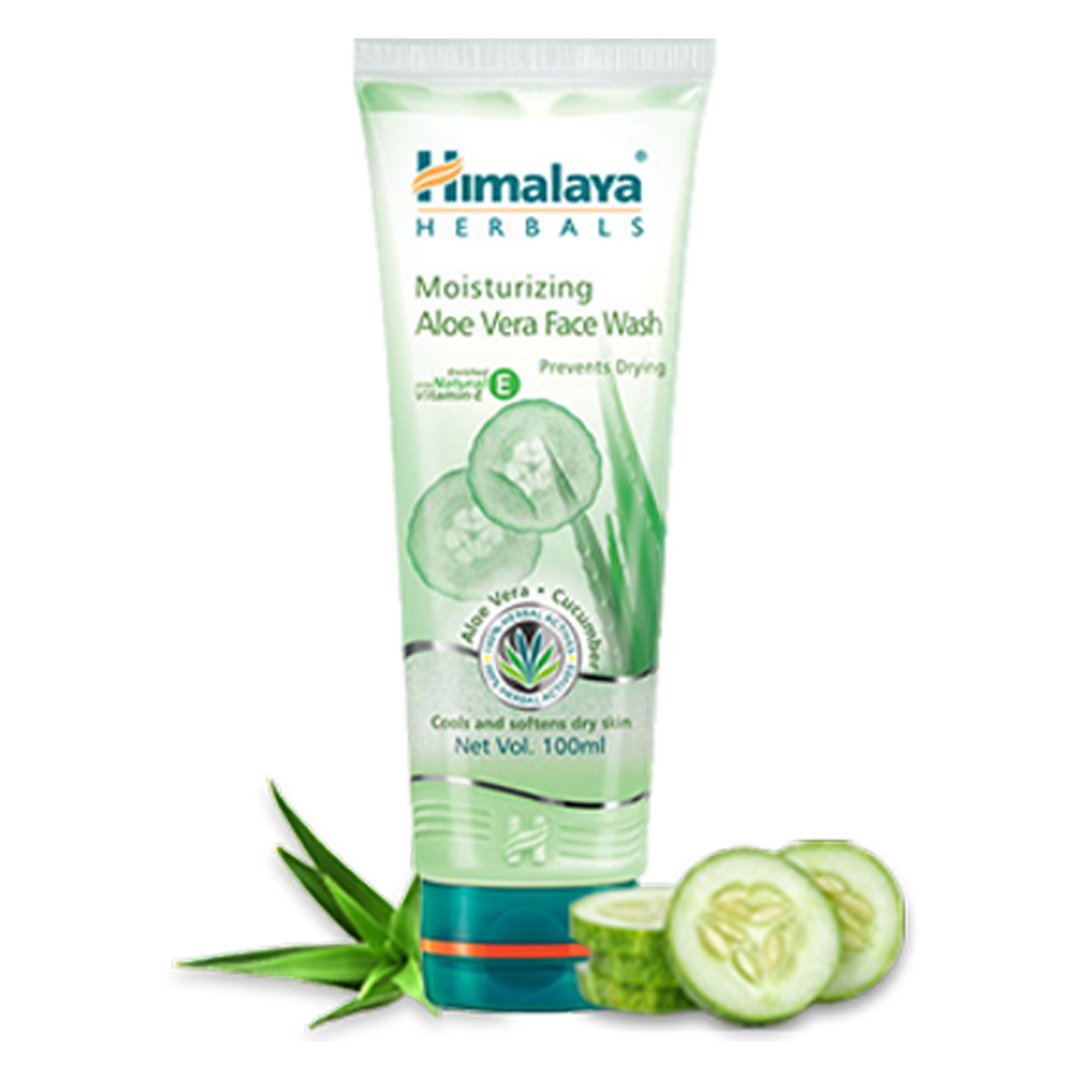 Himalaya Moisturizing Aloe Vera Face Wash - Hydrates Dry Skin
