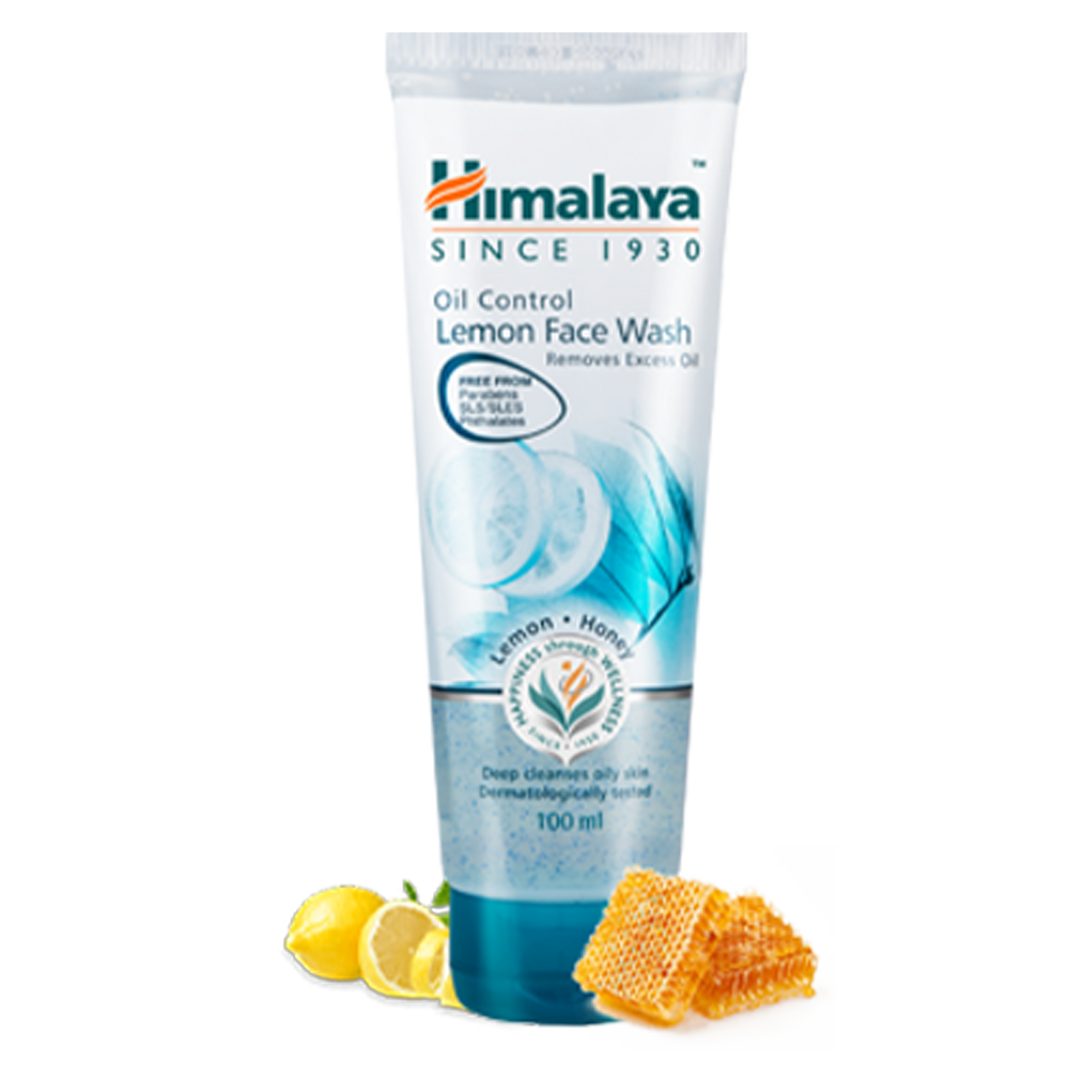 Himalaya Oil Control Lemon Face Wash - Helps Remove Excess Oil