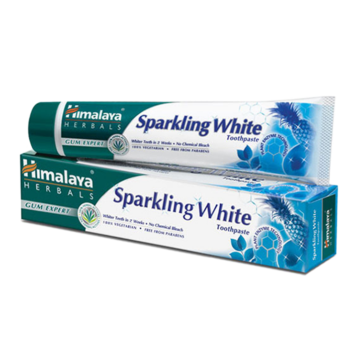 Himalaya Sparkling White Toothpaste - Whiter &amp; Stronger Teeth 