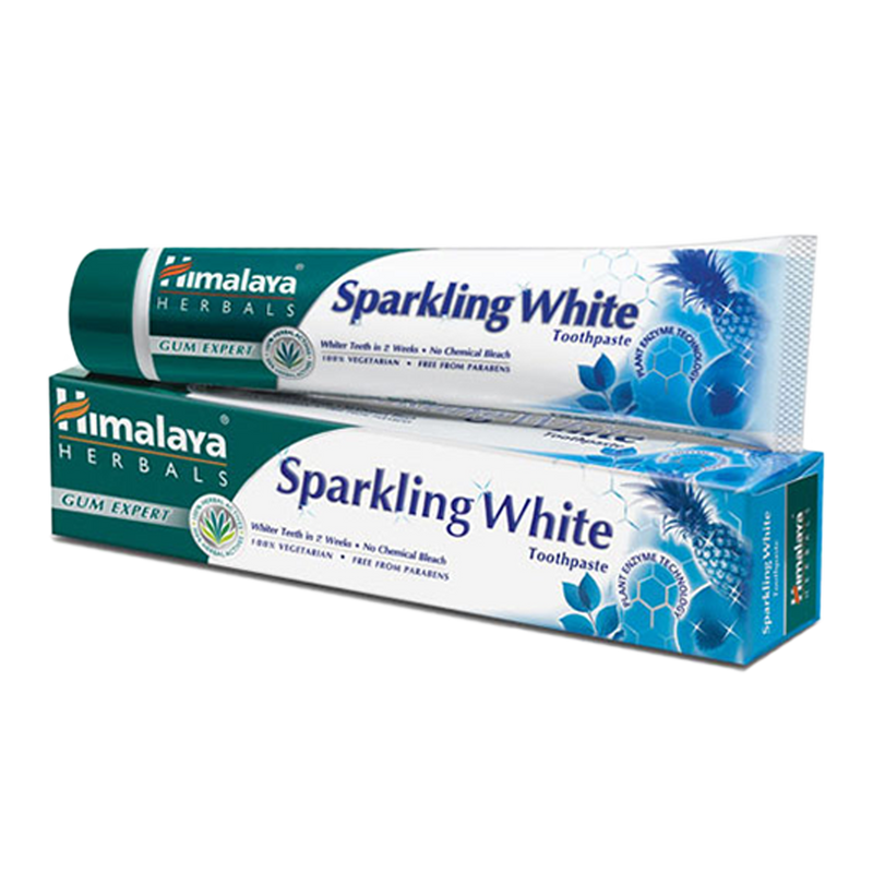 Himalaya Sparkling White Toothpaste - Whiter & Stronger Teeth 