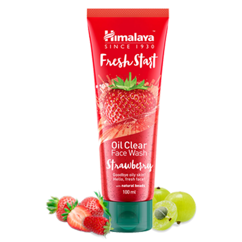 Himalaya Fresh Start Oil Clear Strawberry Face Wash - Deeply Cleanses